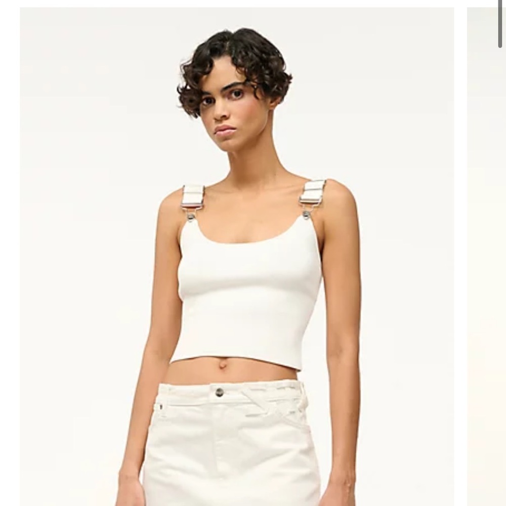 Staud and wrangler white tank. Size small